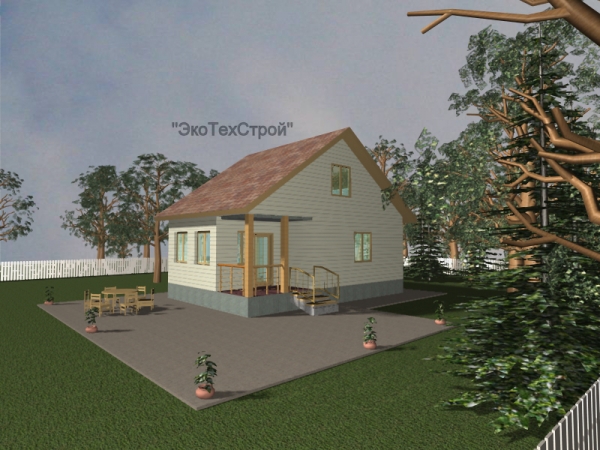 Дачный домик 6м х 9м (Проект Андрей и Вера)